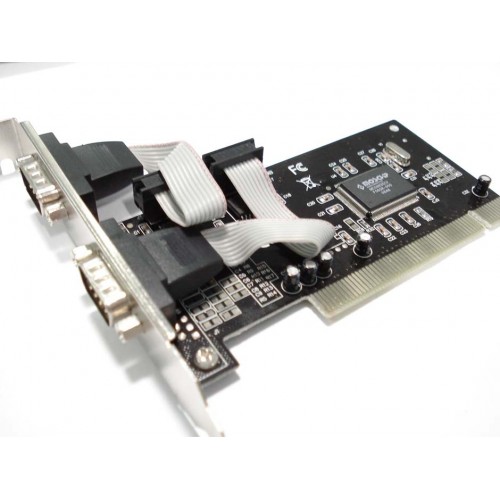 Контролер @LUX™ PCI to 4 COM (RS-232 DB9) , chip SUN1040CP (Supports Linux, DOS, Win; PCI2.2); data up to 1 Mbytes/sec;  driver