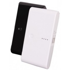 Универсальный Банк заряда (PowerBank) @LUX™ PowerLux ALP-200  20'000mAh (out 2*5V: 1A, 2A)  White, Black Acrylic