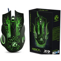 Игровая мышь X9 LED, 3200dpi 