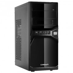 Корпус Miditower CMC-SM600 black/silver ATX (CM-PS400w smart)