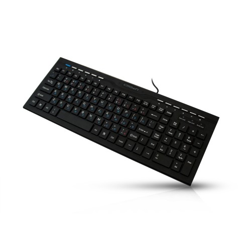 Клавиатура CMK-201 black, slim, мультимедийная, USB