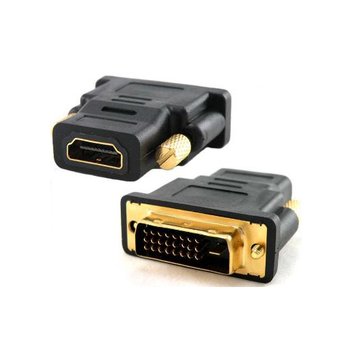 Переходник @LUX™ VC-004G DVI to HDMI  (HDMI female 19pin, DVI male 24pin) Gold Plated