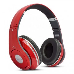 Наушники CMBH-9288 Bluetooth, red, складные (Bluetooth: 2.1 + EDR, hands free, 32 Ом, 20 Гц-20.000 Гц, Li-Pol 300mAh, Jack 3.5мм stereo - 1.3м)