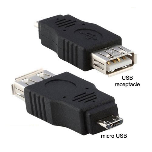 Переходник @LUX™ mini USB to USB-вилка
