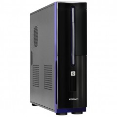 Корпус Slim CM-MC-03 black/blue ATX (CM-PS350)