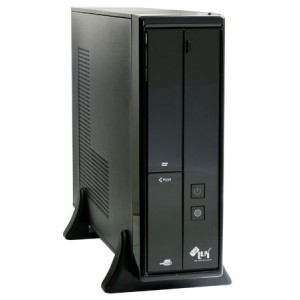 Корпус @LUX CLF-811 Black (Desktop),2USB+audio, Micro PSU 400W(20+4pin, SATA), mATX/mITX